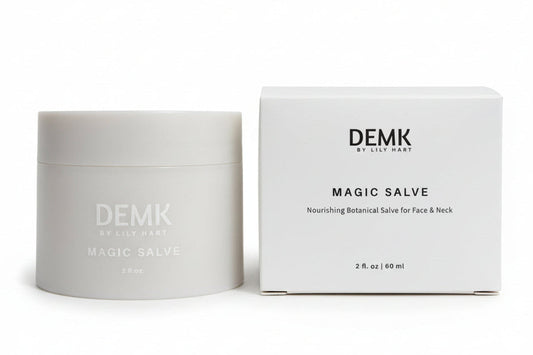 DEMK Magic Salve jar and box set, beef tallow face and neck balm for all skin types and ages